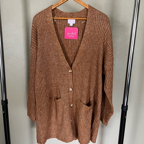 Isabel Maternity by Ingrid & Isabel Cardigan NWT - Picture 1 of 5